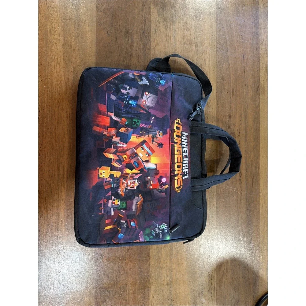Minecraft Dungeons 4 Pocket Zipper Laptop Messenger Bag